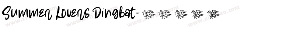 Summer Lovers Dingbat字体转换